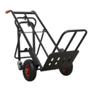 Heavy-Duty 3-in-1 Sack Truck with PU Tyres 300kg Capacity | Pipe Manufacturers Ltd..