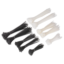 Cable Tie Assortment Black/White Pack of 600 | Pipe Manufacturers Ltd..