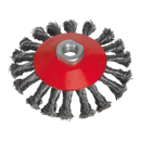 Conical Wire Brush ¯115mm M14 x 2mm | Pipe Manufacturers Ltd..