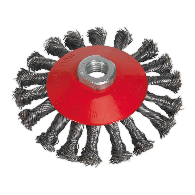 Conical Wire Brush ¯115mm M14 x 2mm | Pipe Manufacturers Ltd..