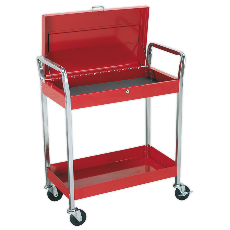 Trolley 2-Level Heavy-Duty with Lockable Top | Pipe Manufacturers Ltd..