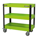 Workshop Trolley 3-Level Heavy-Duty - Hi-Vis Green | Pipe Manufacturers Ltd..