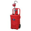 Mobile Dispensing Tank 55L with Oil Rotary Pump - Red | Pipe Manufacturers Ltd..