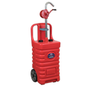 Mobile Dispensing Tank 55L with Oil Rotary Pump - Red | Pipe Manufacturers Ltd..