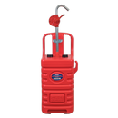 Mobile Dispensing Tank 55L with Oil Rotary Pump - Red | Pipe Manufacturers Ltd..
