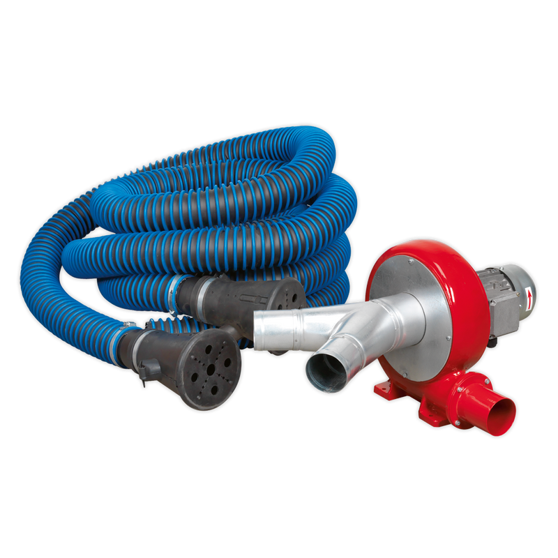 Exhaust Fume Extraction System 230V - 370W - Twin Duct | Pipe Manufacturers Ltd..