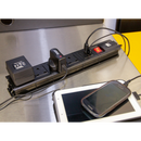 Extension Cable 3m 2 x 230V + 2 x USB Sockets - Black | Pipe Manufacturers Ltd..