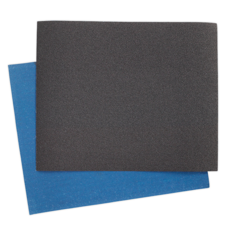 Emery Sheet Blue Twill 230 x 280mm 120Grit Pack of 25 | Pipe Manufacturers Ltd..