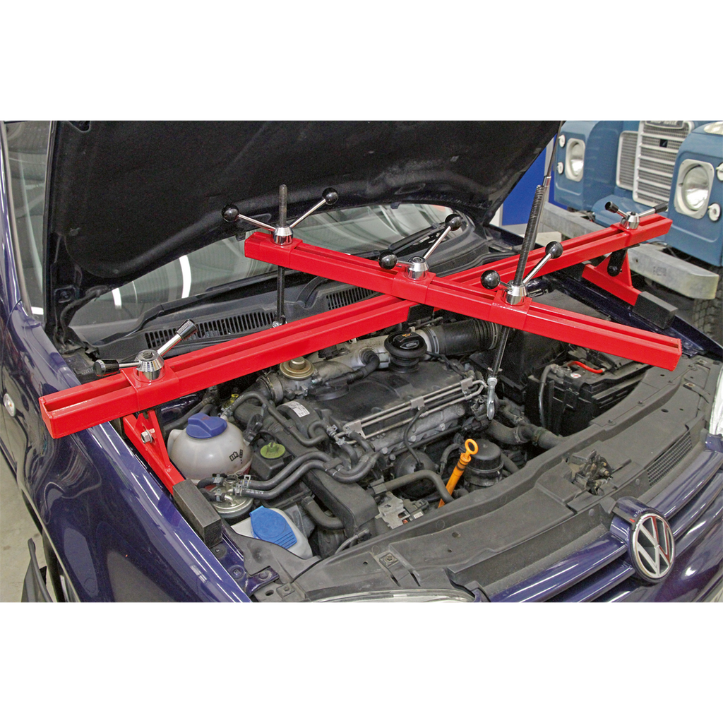 Car engine support shop beam