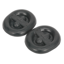 Exhaust Mounting Rubbers - L62 x D54 x H13.5 (Pack of 2) | Pipe Manufacturers Ltd..