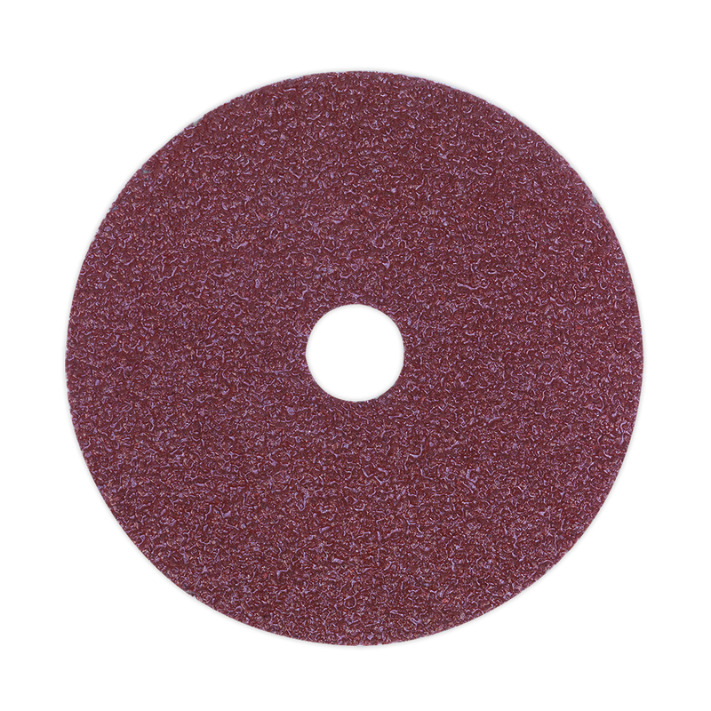 Sanding Disc Fibre Backed ¯100mm 24Grit Pack of 25 | Pipe Manufacturers Ltd..