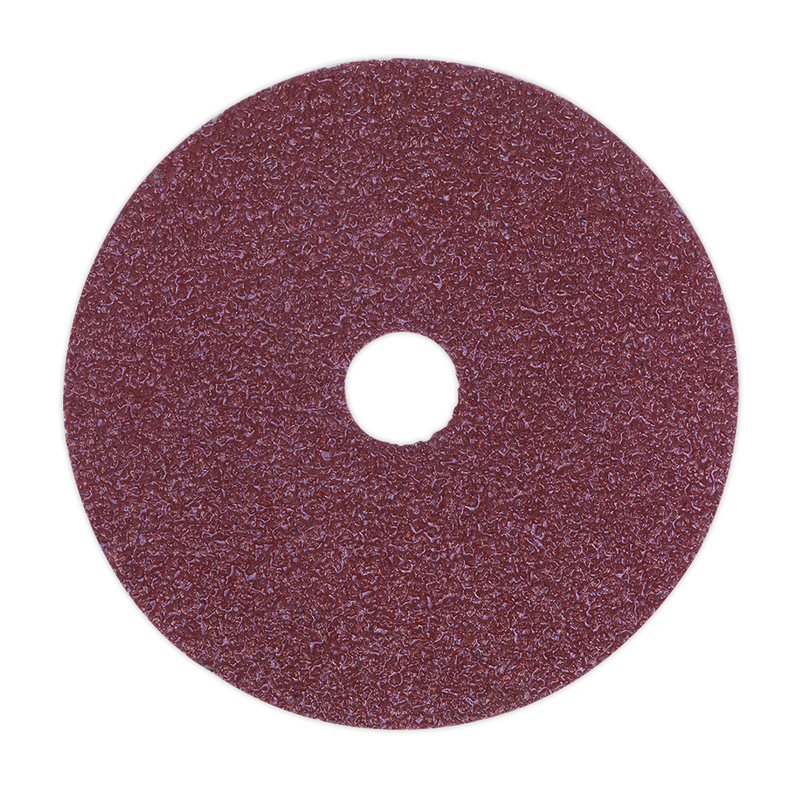 Sanding Disc Fibre Backed ¯115mm 24Grit Pack of 25 | Pipe Manufacturers Ltd..