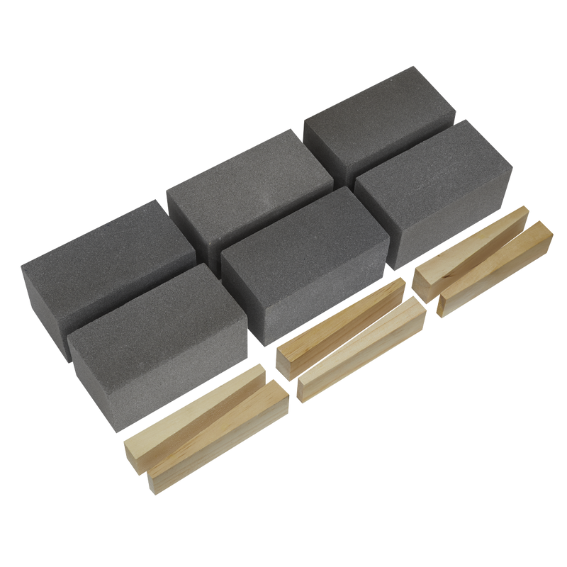 Floor Grinding Block 50 x 50 x 100mm 120Grit - Pack of 6 | Pipe Manufacturers Ltd..