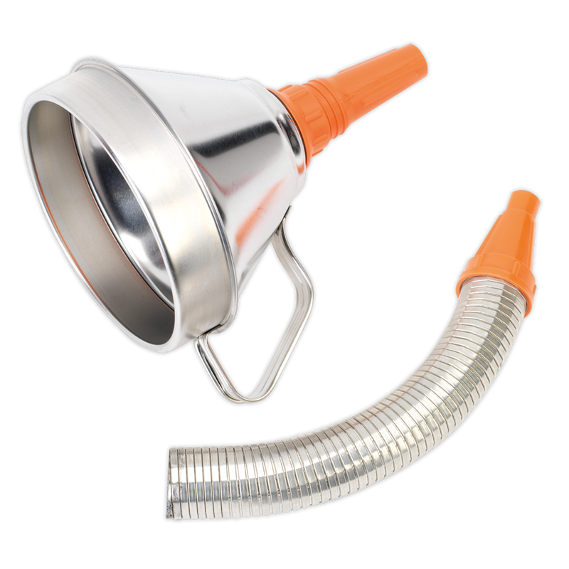 Funnel Metal with Flexible Spout & Filter ¯160mm | Pipe Manufacturers Ltd..