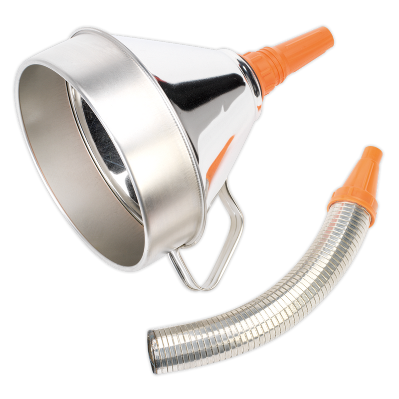 Funnel Metal with Flexible Spout & Filter ¯200mm | Pipe Manufacturers Ltd..