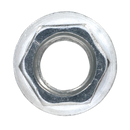 Flange Nut Serrated M10 Zinc DIN 6923 Pack of 100 | Pipe Manufacturers Ltd..