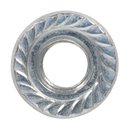 Flange Nut Serrated M12 Zinc DIN 6923 Pack of 50 | Pipe Manufacturers Ltd..