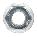 Flange Nut Serrated M12 Zinc DIN 6923 Pack of 50 | Pipe Manufacturers Ltd..