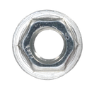 Flange Nut Serrated M5 Zinc DIN 6923 Pack of 100 | Pipe Manufacturers Ltd..