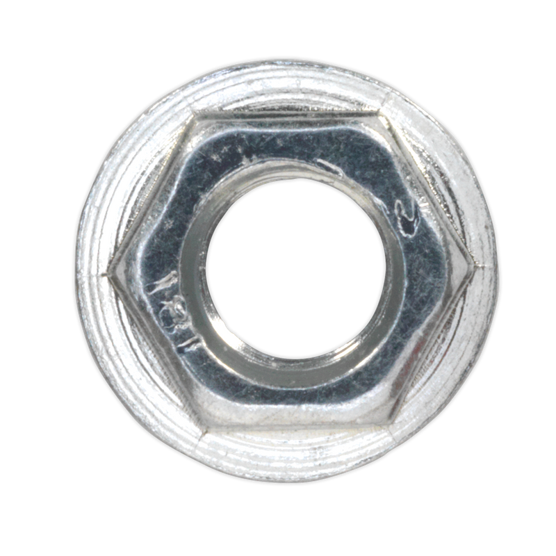Flange Nut Serrated M5 Zinc DIN 6923 Pack of 100 | Pipe Manufacturers Ltd..