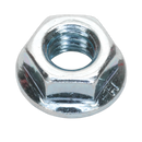 Flange Nut Serrated M8 Zinc DIN 6923 Pack of 100 | Pipe Manufacturers Ltd..