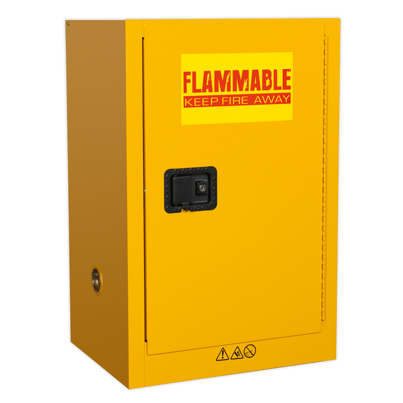 Flammables Storage Cabinet 585 x 455 x 890mm | Pipe Manufacturers Ltd..