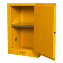 Flammables Storage Cabinet 585 x 455 x 890mm | Pipe Manufacturers Ltd..