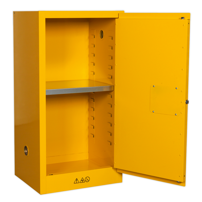 Flammables Storage Cabinet 585 x 460 x 1120mm | Pipe Manufacturers Ltd..