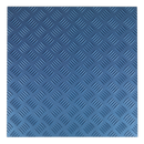 Vinyl Floor Tile with Peel & Stick Backing - Blue Treadplate Pack of 16 | Pipe Manufacturers Ltd..