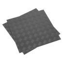 Vinyl Floor Tile with Peel & Stick Backing - Silver Treadplate Pack of 16 | Pipe Manufacturers Ltd..