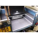 Vinyl Floor Tile with Peel & Stick Backing - Silver Treadplate Pack of 16 | Pipe Manufacturers Ltd..