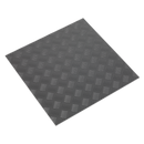 Vinyl Floor Tile with Peel & Stick Backing - Silver Treadplate Pack of 16 | Pipe Manufacturers Ltd..