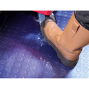 Vinyl Floor Tile with Peel & Stick Backing - Blue Coin Pack of 16 | Pipe Manufacturers Ltd..