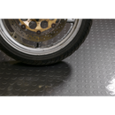 Vinyl Floor Tile with Peel & Stick Backing - Silver Coin Pack of 16 | Pipe Manufacturers Ltd..