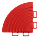 Polypropylene Floor Tile Corners 60 x 60mm Red - Pack of 4 | Pipe Manufacturers Ltd..