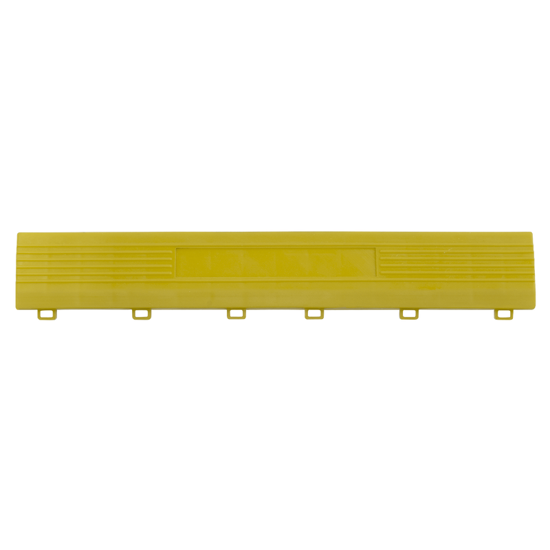 Polypropylene Floor Tile Edge 400 x 60mm Yellow Female - Pack of 6 | Pipe Manufacturers Ltd..