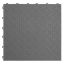 Polypropylene Floor Tile 400 x 400mm - Grey Treadplate - Pack of 9 | Pipe Manufacturers Ltd..