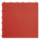 Polypropylene Floor Tile 400 x 400mm - Red Treadplate - Pack of 9 | Pipe Manufacturers Ltd..