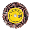 Flap Wheel ¯25 x 10mm 6mm Shaft 60Grit | Pipe Manufacturers Ltd..