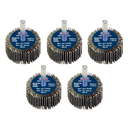 ¯40 x 20mm Flap Wheel ¯6mm Shaft Assorted Grit - Pack of 5