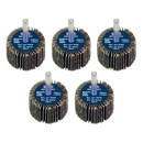 ¯40 x 30mm Flap Wheel ¯6mm Shaft 80Grit - Pack of 5