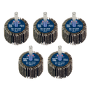 ¯40 x 30mm Flap Wheel ¯6mm Shaft Assorted Grit - Pack of 5