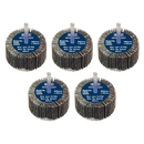 ¯60 x 30mm Flap Wheel 6mm Shaft 40Grit - Pack of 5