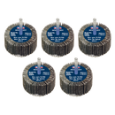 ¯60 x 30mm Flap Wheel 6mm Shaft 60Grit - Pack of 5