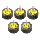 ¯60 x 30mm Flap Wheel 6mm Shaft 80Grit - Pack of 5