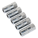Hydraulic Connector 4-Jaw Heavy-Duty 1/8"BSP Pack of 5 | Pipe Manufacturers Ltd..