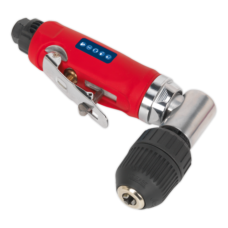 Air Angle Drill with ¯10mm Keyless Chuck | Pipe Manufacturers Ltd..