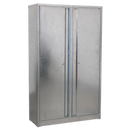 Galvanized Steel Floor Cabinet 4 Shelf Extra Wide | Pipe Manufacturers Ltd..