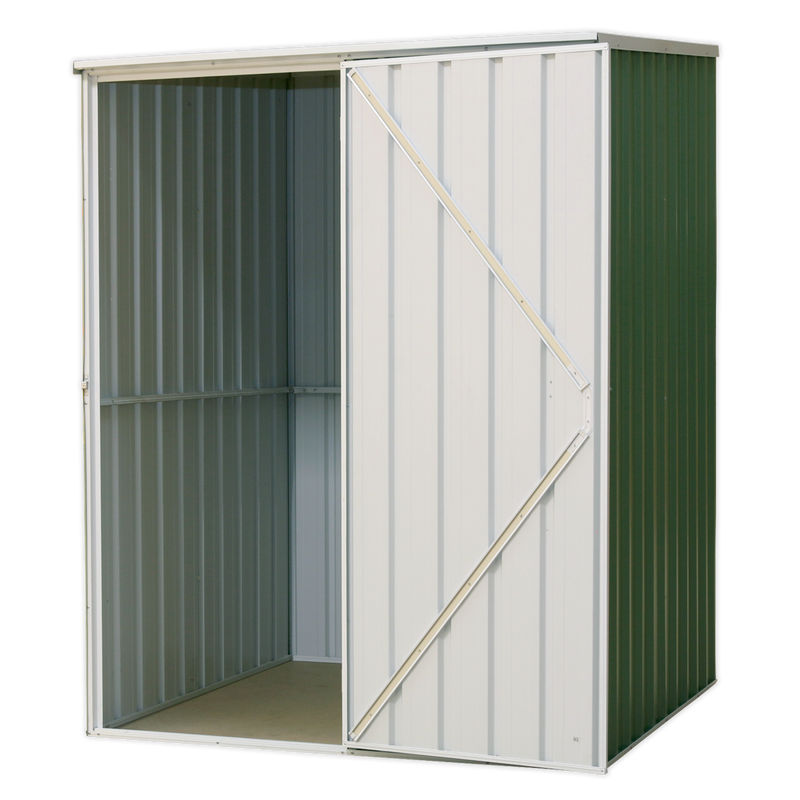 Galvanized Steel Shed Green 1.51 x 1.51 x 2m | Pipe Manufacturers Ltd..