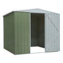 Galvanized Steel Shed Green 2.3 x 2.3 x 2.2m | Pipe Manufacturers Ltd..